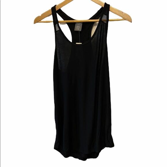 NWT JOE FRESH Black Racerback Cut Out Light Tank M - Picture 1 of 8